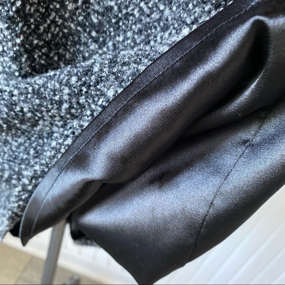 Elie Tahari Boucle Lace Black Gray (Grey) Leopard Sleeveless Sheath Dress Sz 14 - Picture 12 of 15